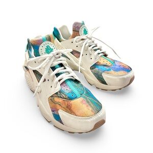 Nike Air Huarache Run Print Alternate Galaxy Multicolour Sneakers 9.5